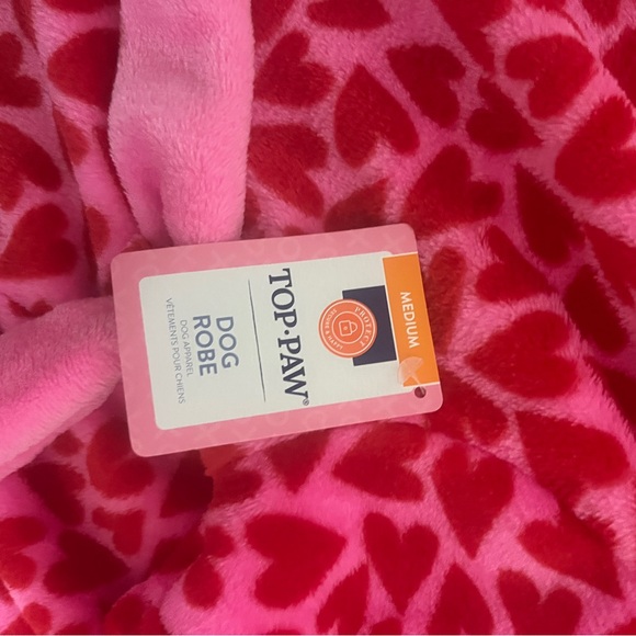 Brand new Dog-robe Pink Heart Patterned - Picture 2 of 9